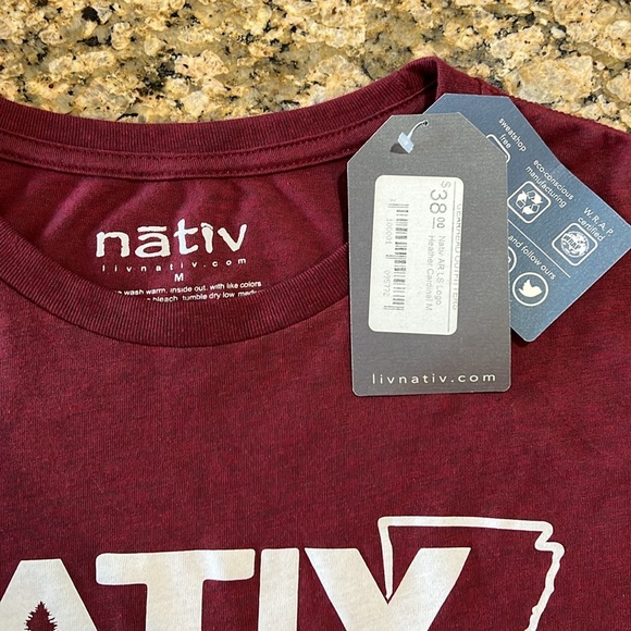 Nativ AR L/S Heather Cardinal, M - Picture 2 of 3
